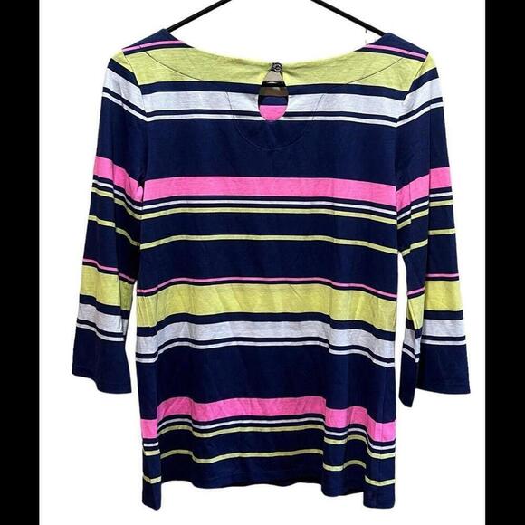 Lilly Pulitzer Women's‎ S 'Waverly' Top Stripes - Picture 2 of 4